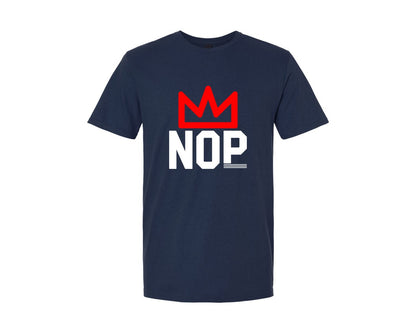 brand:Generic|color:Navy|No Kings Sign Graphic T-Shirt