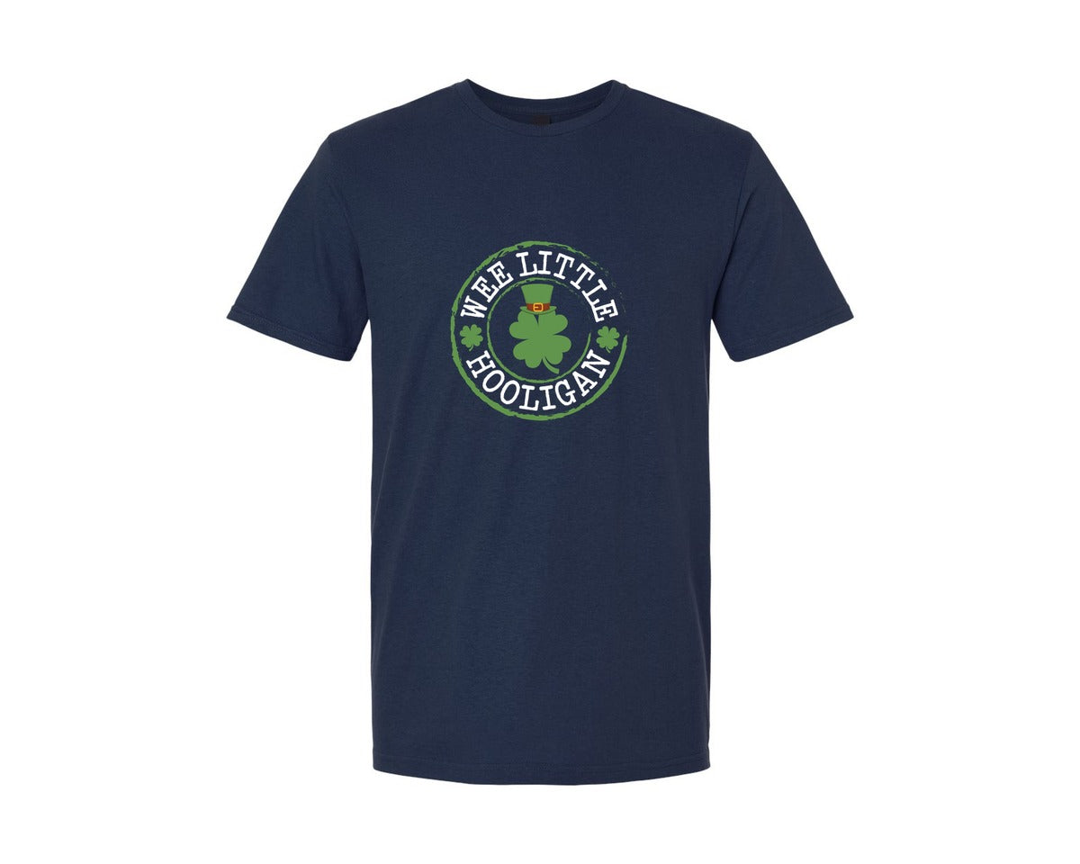 brand:Generic|color:Navy|Wee Little Hooligan Funny St Patricks 2 Graphic T-Shirt