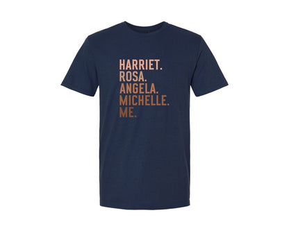 brand:Generic|color:Navy|Harriet Rosa Angela Michelle Me 6 Graphic T-Shirt