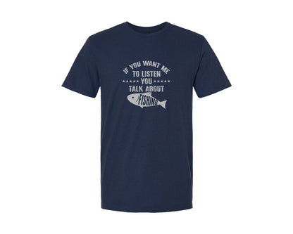 brand:Generic|color:Navy|Talk About Fishing Fishing T Shirt Des Graphic T-Shirt