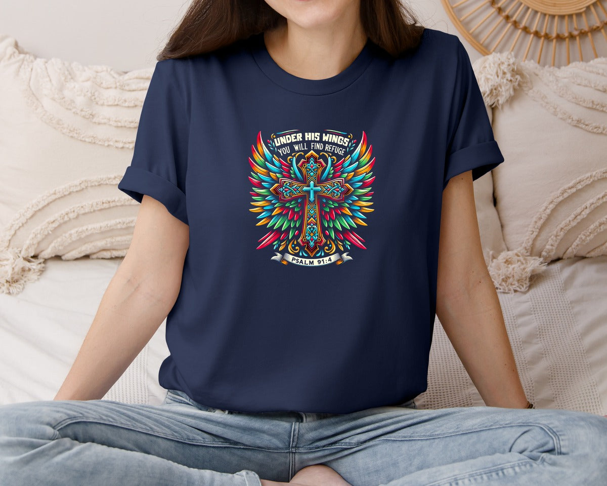 brand:Bella Canvas|color:Navy|Jesus Quotes Western Graphic T-Shirt