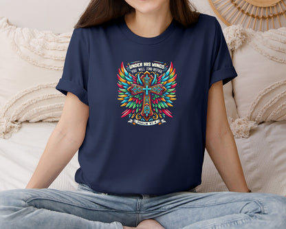 brand:Bella Canvas|color:Navy|Jesus Quotes Western Graphic T-Shirt