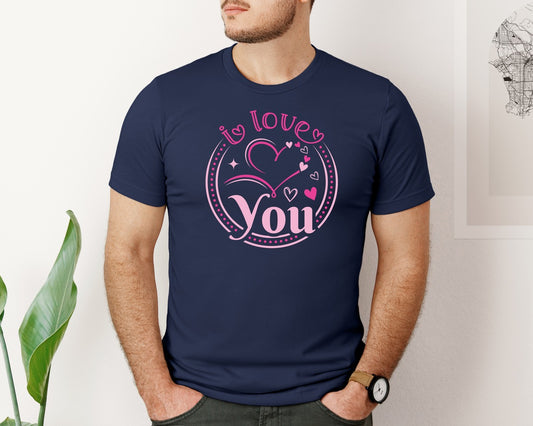 I Love You T Shirt Design 8 Graphic T-Shirt