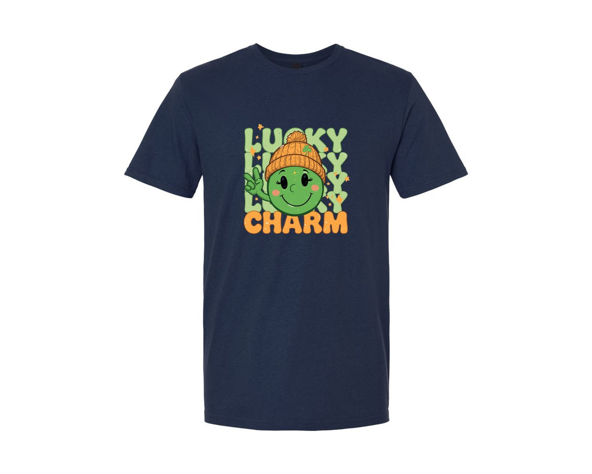 brand:Generic|color:Navy|Howdy Lucky Charm St Patricks Day 2 Graphic T-Shirt