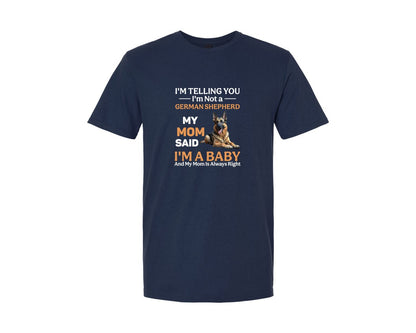 brand:Generic|color:Navy|Im Telling You Im Not German Shepherd Graphic T-Shirt
