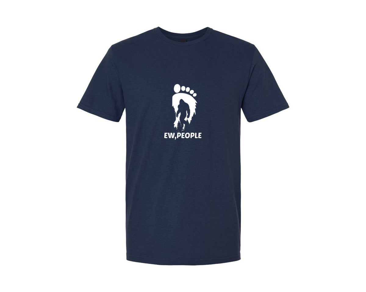 brand:Generic|color:Navy|Ew People Bigfoot Tshirt Graphic T-Shirt