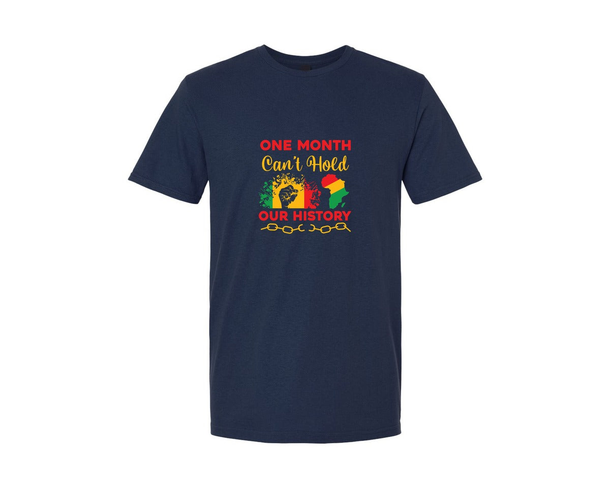 brand:Generic|color:Navy|Black History Month Design 42 Graphic T-Shirt