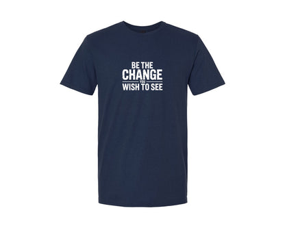 brand:Generic|color:Navy|Be The Change You Wish To See Graphic T-Shirt