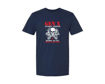brand:Generic|color:Navy|Retro X Generation Before All You Sissie 3 Graphic T-Shirt