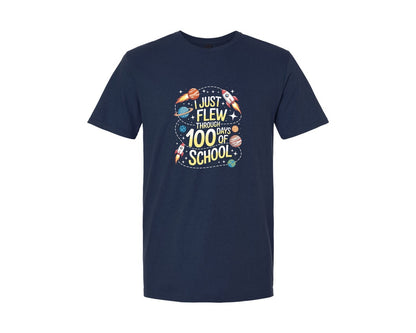 brand:Generic|color:Navy|100Th Day School Celebration Vector Graphic T-Shirt