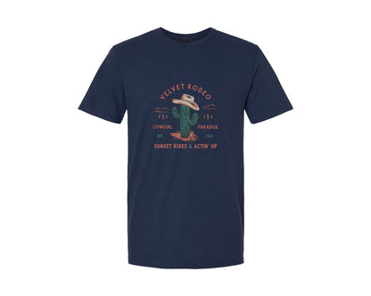 brand:Generic|color:Navy|Velvet Rodeo Western Cowgirl Graphic T-Shirt