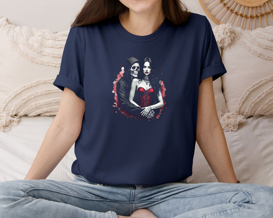 Gothic Skull Lover Graphic T-Shirt