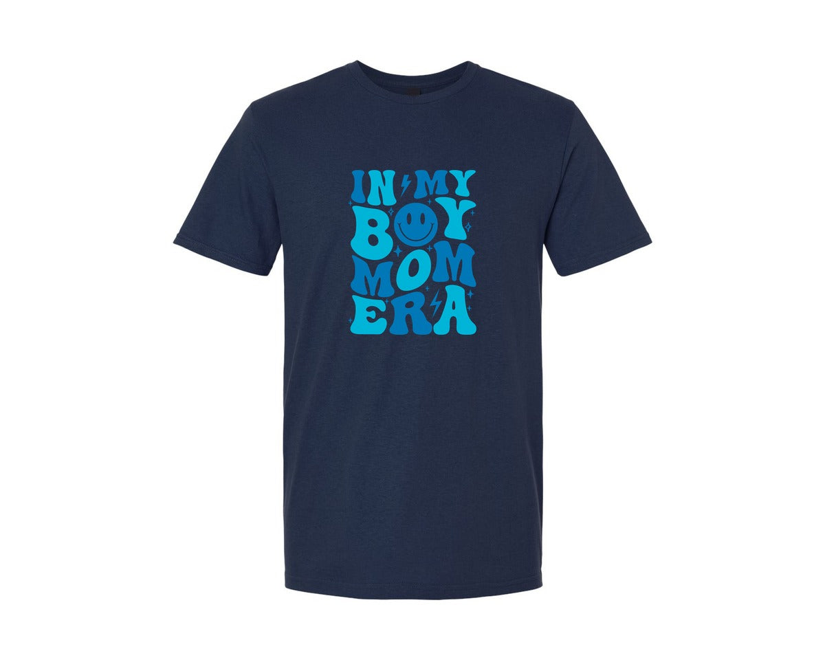 brand:Generic|color:Navy|In My Boy Mom Era Cut File Graphic T-Shirt