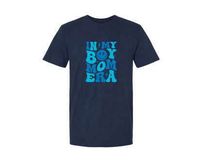 brand:Generic|color:Navy|In My Boy Mom Era Cut File Graphic T-Shirt