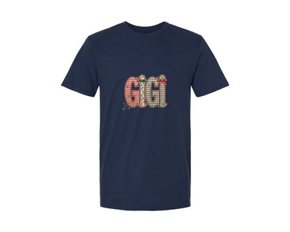 brand:Generic|color:Navy|Christmas Mama Graphic T-Shirt