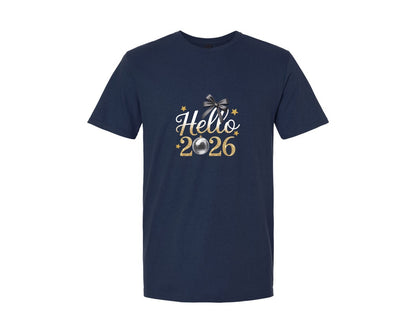 brand:Generic|color:Navy|Happy New Year 2026 Trendy New Year 6 Graphic T-Shirt