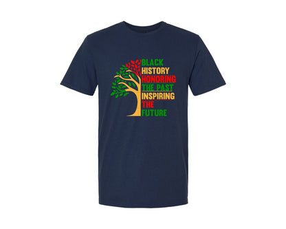 brand:Generic|color:Navy|Black History Month Black History Graphic T-Shirt