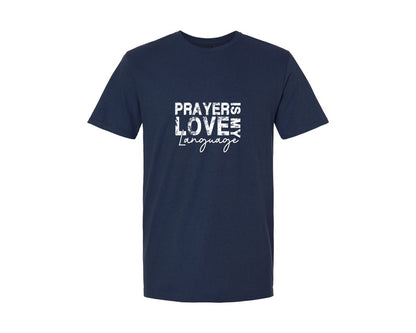 brand:Generic|color:Navy|Prayer Is My Love Language Love Graphic T-Shirt