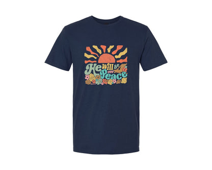 brand:Generic|color:Navy|Christian Beach Summer Graphic T-Shirt