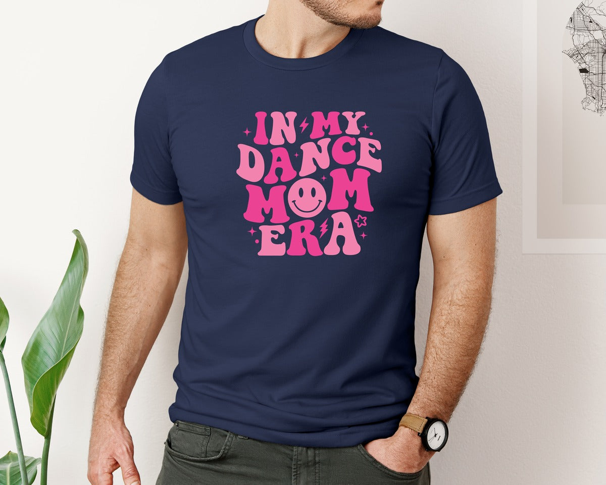 brand:Bella Canvas|color:Navy|In My Dance Mom Era Retro Trend Graphic T-Shirt