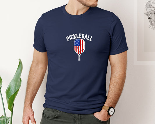 Pickleball Usa Patriotic 4Th Of July Graphic T-Shirt