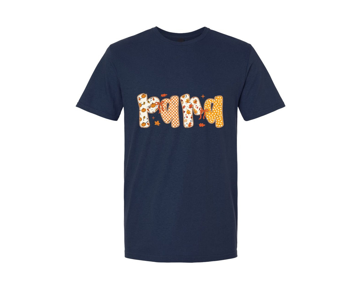 brand:Generic|color:Navy|Preppy Fall Para Coquette Autumn Teacher Graphic T-Shirt