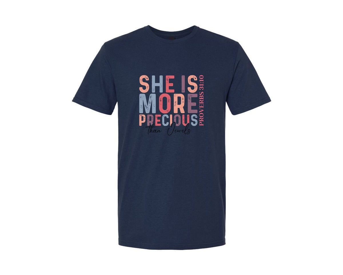 brand:Generic|color:Navy|Christian Quotes Mom Bible Verse Graphic T-Shirt