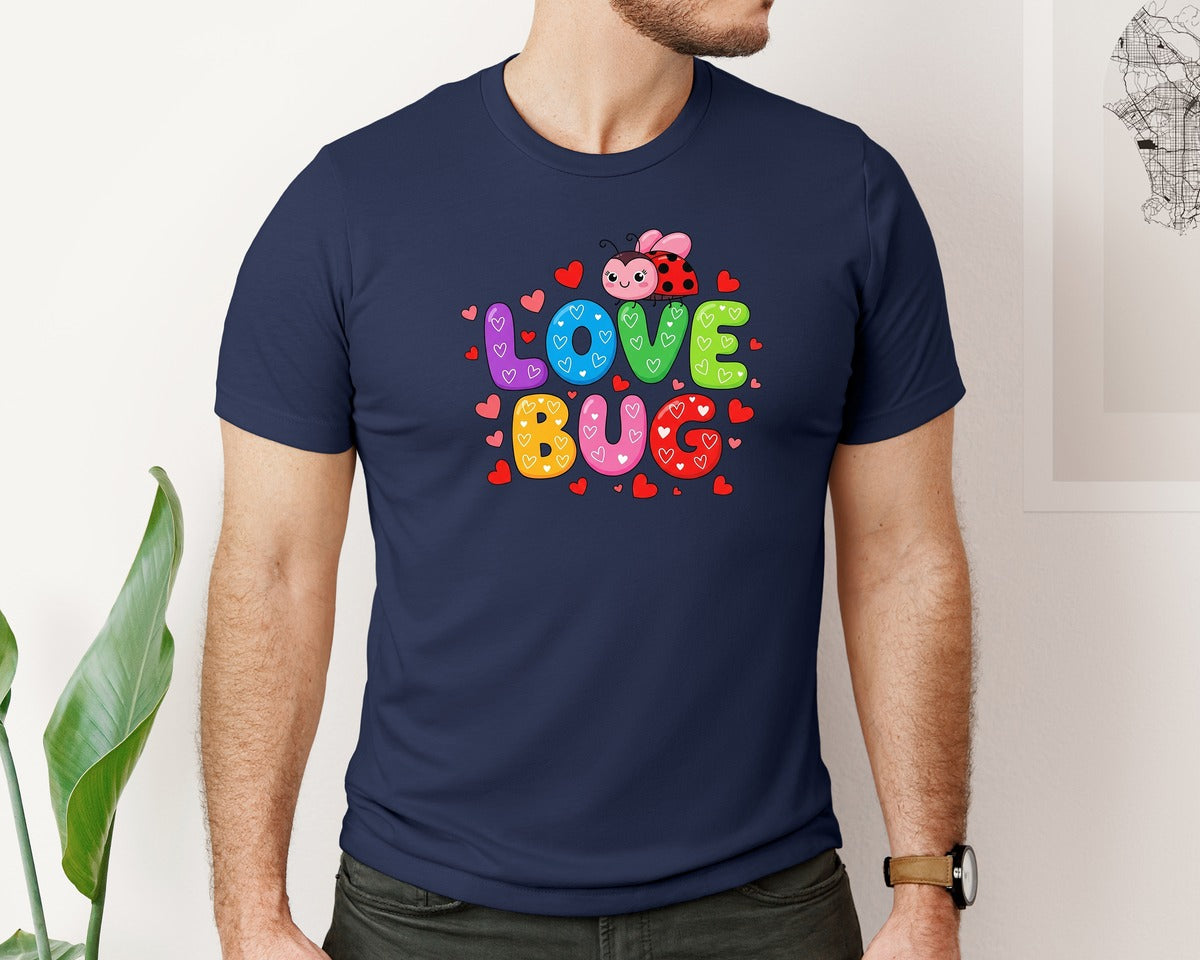 brand:Bella Canvas|color:Navy|Valentines Day 70 Graphic T-Shirt