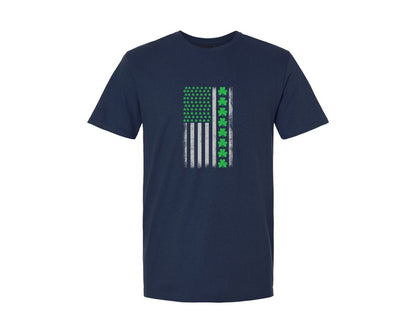 brand:Generic|color:Navy|Vintage St Patricks Day Flag Graphic T-Shirt