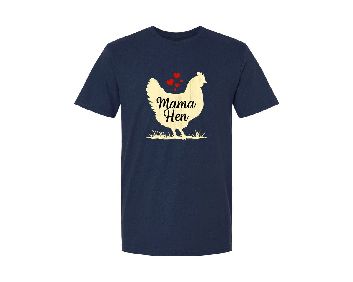 brand:Generic|color:Navy|Mama Hen T Shirt Design 3 Graphic T-Shirt