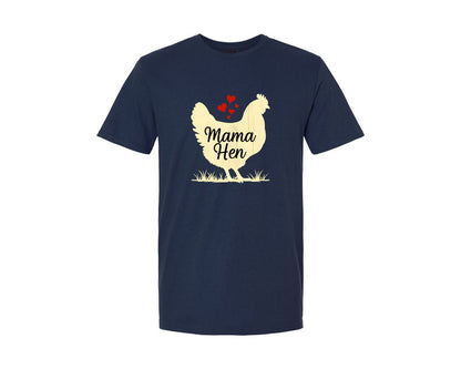 brand:Generic|color:Navy|Mama Hen T Shirt Design 3 Graphic T-Shirt