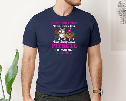 brand:Bella Canvas|color:Navy|Pitbull Dog Mom T Shirt Design Graphic T-Shirt
