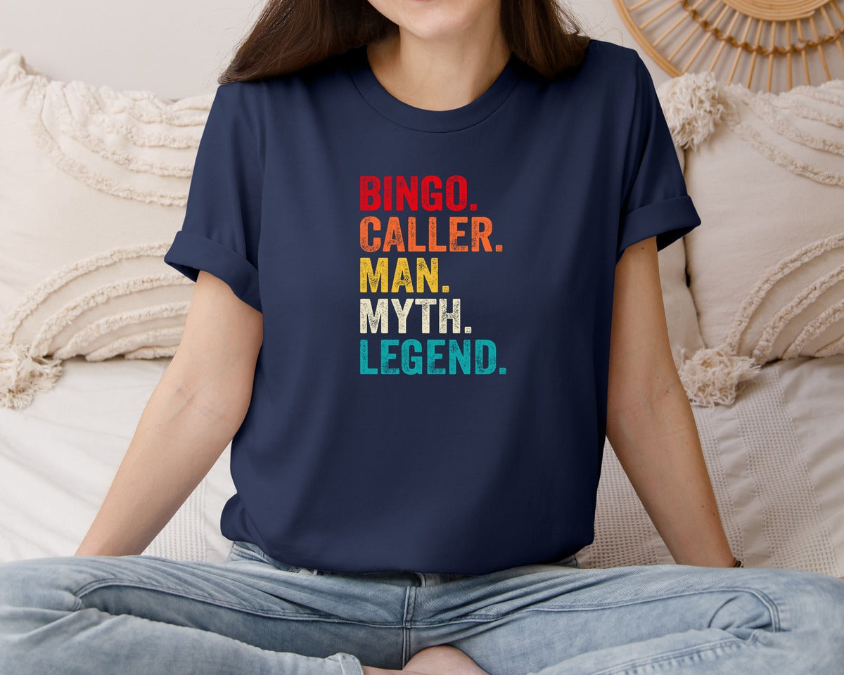 brand:Bella Canvas|color:Navy|Casino Bingo T Shirt Design 2 Graphic T-Shirt