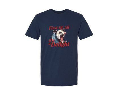 brand:Generic|color:Navy|Funny Screaming Opossum Quote 2 Graphic T-Shirt