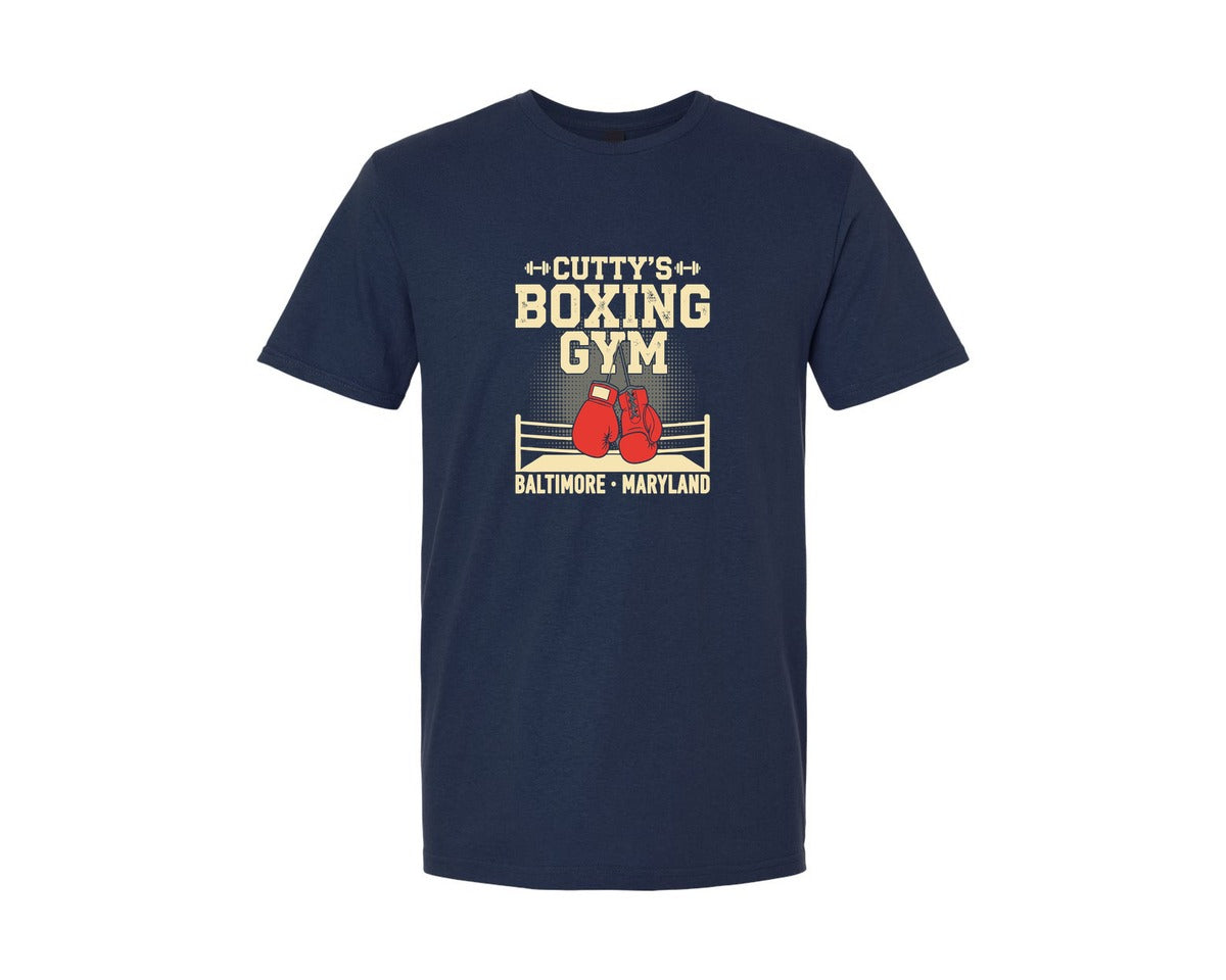 brand:Generic|color:Navy|Cuttys Boxing Gym Baltimore T Shirt Graphic T-Shirt