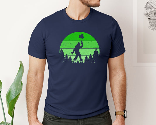 Bigfoot Sasquatch Irish T Shirt Graphic T-Shirt