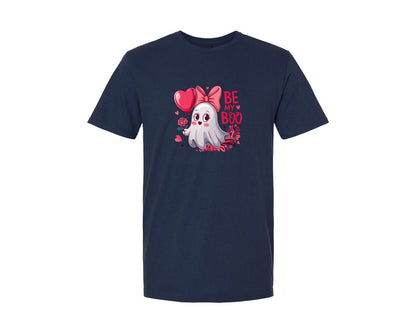 brand:Generic|color:Navy|Valentines Day Ghost Pngbe My Boo Cute 6 Graphic T-Shirt