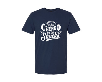 brand:Generic|color:Navy|Im Just Here For The Snacks Graphic T-Shirt