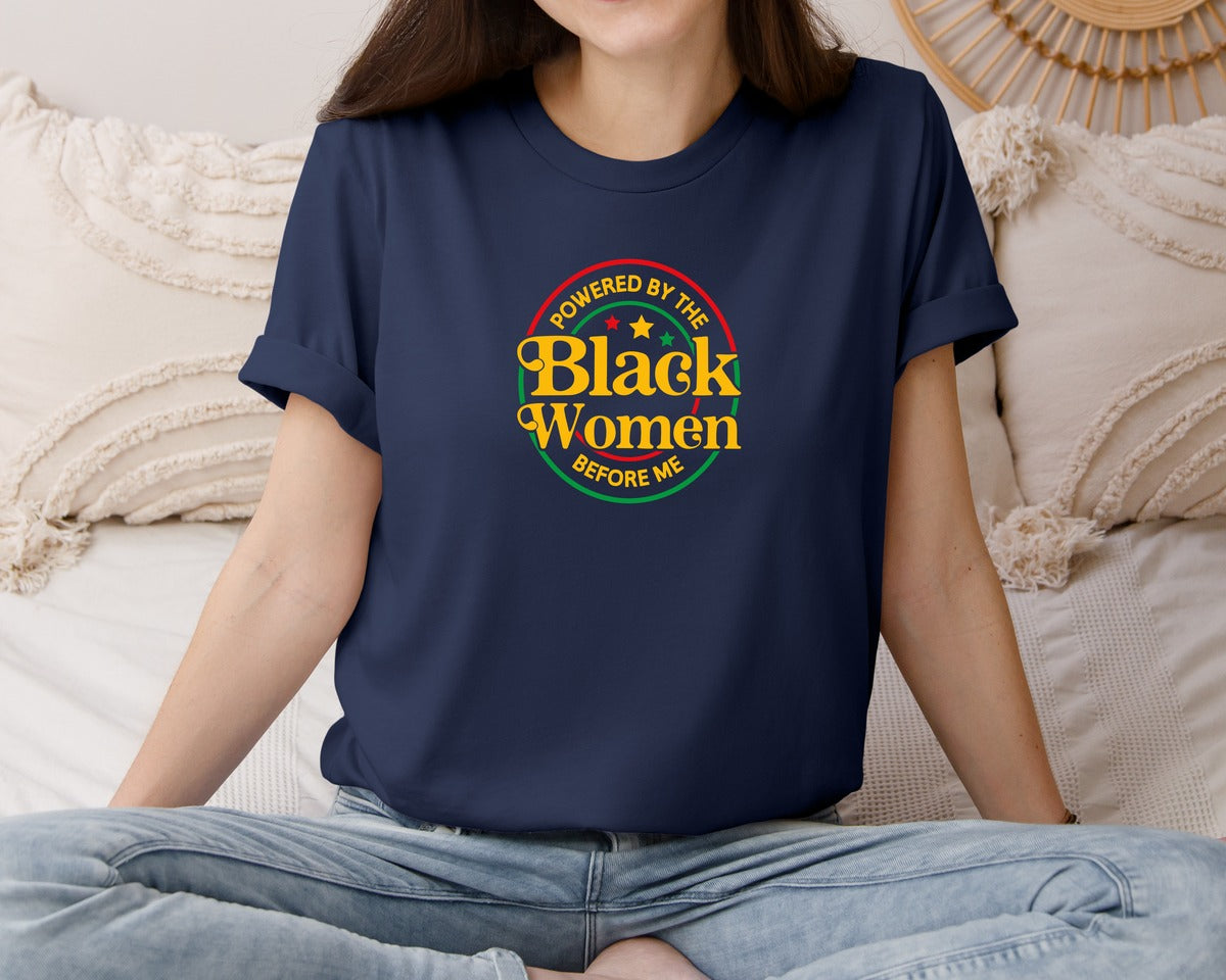 brand:Bella Canvas|color:Navy|Black History Month Black Pride T Shirt Graphic T-Shirt