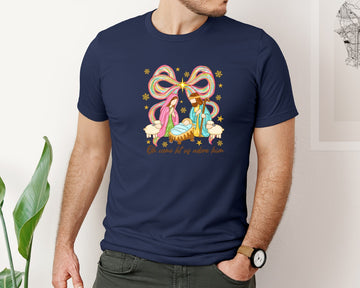 Jesus Christmas Coquette Bow 6 Graphic T-Shirt