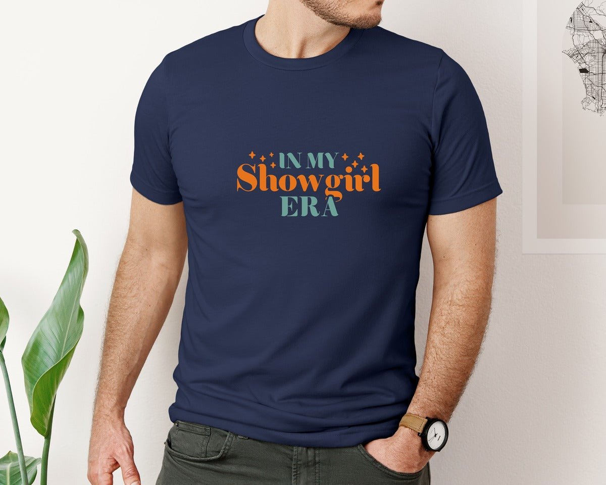 brand:Bella Canvas|color:Navy|In My Showgirl Era Showgirl 7 Graphic T-Shirt
