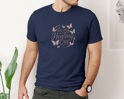brand:Bella Canvas|color:Navy|In My Healing Era Mental Health T Shirt Graphic T-Shirt