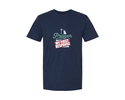 brand:Generic|color:Navy|Prayer My First Response Graphic T-Shirt