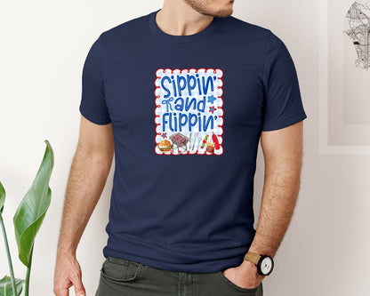 brand:Bella Canvas|color:Navy|Coquette 4Th Of July Funny Summer Graphic T-Shirt