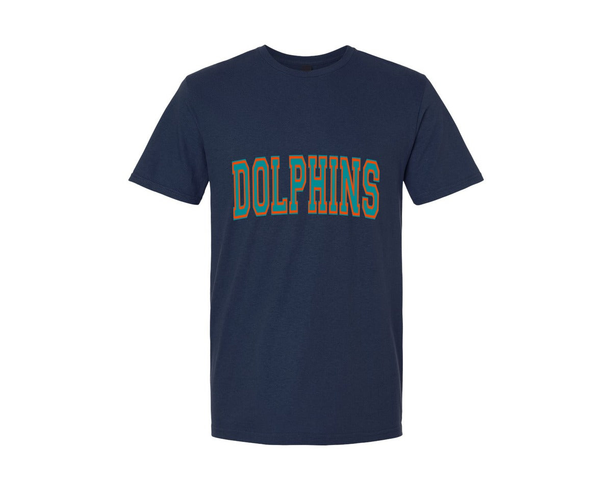 brand:Generic|color:Navy|Dolphins 12 Graphic T-Shirt
