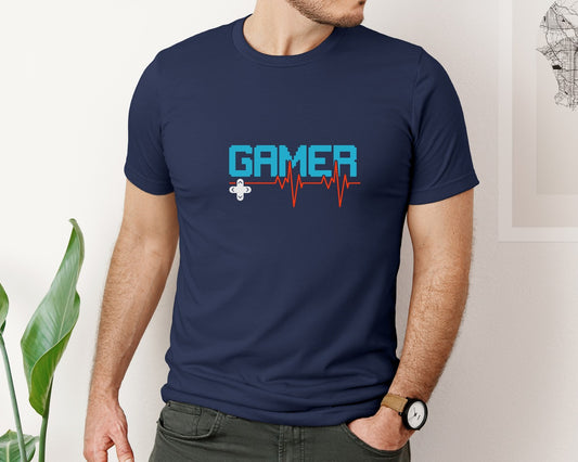 Gamer Heartbeat Video Games Game Graphic T-Shirt