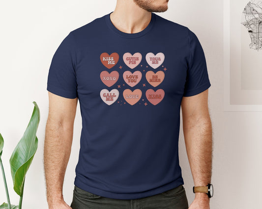 Conversation Hearts Valentine 2 Graphic T-Shirt
