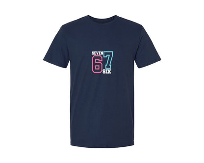 brand:Generic|color:Navy|Six Seven 6 7 Six Seven Funny Graphic T-Shirt
