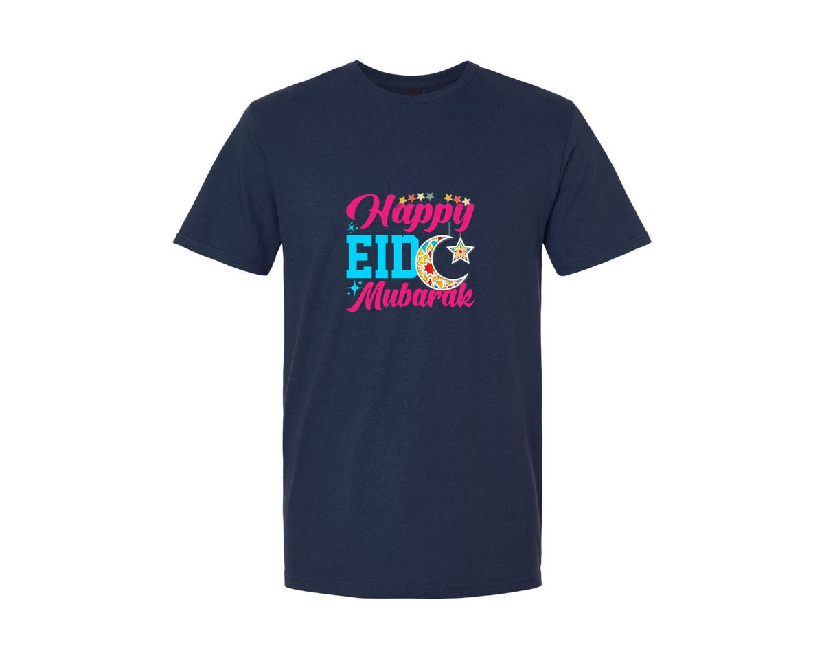 brand:Generic|color:Navy|Eid Mubarak T Shirt Design 34 Graphic T-Shirt