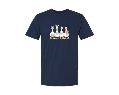 brand:Generic|color:Navy|Cute Easter Goose Graphic T-Shirt